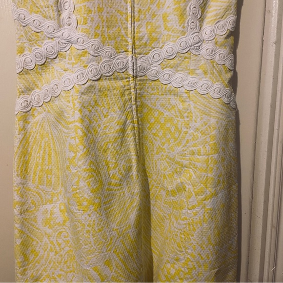 Yellow and white dress by Lilly Pulitzer in size 12 with tags - Picture 8 of 10